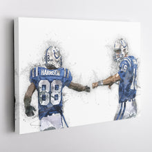 Load image into Gallery viewer, Peyton Manning & Marvin Harrison Canvas Art – Indianapolis Colts Wall Decor