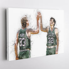 Load image into Gallery viewer, Larry Bird & Kevin McHale Canvas Art – Boston Celtics Wall Decor