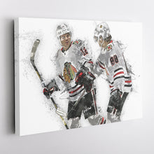 Load image into Gallery viewer, Alex DeBrincat & Patrick Kane Canvas Art – Detroit Red Wings Wall Decor