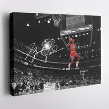 Load image into Gallery viewer, Michael Jordan Autographed Canvas – Slam Dunk Chicago Bulls Wall Art