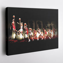 Load image into Gallery viewer, Michael Jordan Evolution Canvas – Chicago Bulls Wall Art Print for Sports Fans