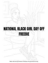 Load image into Gallery viewer, 🌸 National Black Girl Day Off: Self-Care Coloring Pack