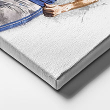 Load image into Gallery viewer, Jared Goff & Amon-Ra St. Brown Canvas Art – Detroit Lions Wall Decor