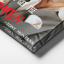 Load image into Gallery viewer, Scarface Quote Canvas Art – Tony Montana Wall Decor