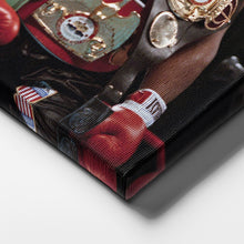 Load image into Gallery viewer, Mike Tyson Canvas – Boxing Champion with Belts Wall Art Home Decor