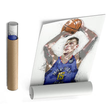 Load image into Gallery viewer, Nikola Jokic Canvas Art – Denver Nuggets Wall Decor