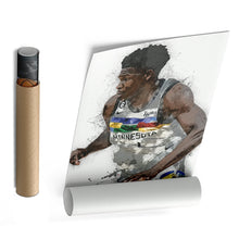 Load image into Gallery viewer, Anthony Edwards Canvas Art – Minnesota Timberwolves Wall Decor