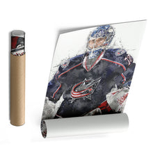 Load image into Gallery viewer, Sergei Bobrovsky Canvas Art – Columbus Blue Jackets Wall Decor