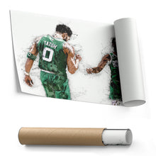 Load image into Gallery viewer, Jaylen Brown & Jayson Tatum Canvas Art – Boston Celtics Wall Decor