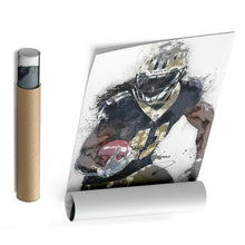 Load image into Gallery viewer, Alvin Kamara Canvas Art – New Orleans Saints Wall Decor