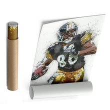 Load image into Gallery viewer, Hines Ward Canvas Art – Pittsburgh Steelers Wall Decor