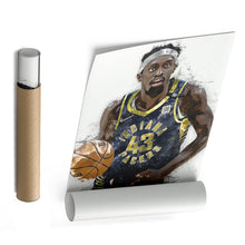 Load image into Gallery viewer, Pascal Siakam Canvas Art – Indiana Pacers Wall Decor