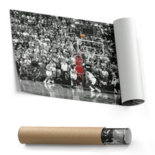 Load image into Gallery viewer, Michael Jordan The Last Shot Canvas Print – Chicago Bulls Basketball Wall Art Decor