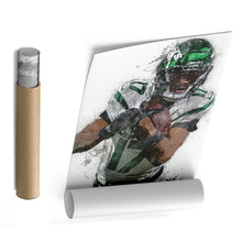 Load image into Gallery viewer, Garrett Wilson Canvas Art – New York Jets Wall Decor