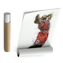 Load image into Gallery viewer, Derrick Rose Canvas Art – Chicago Bulls Wall Decor