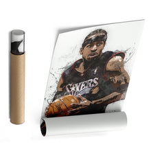 Load image into Gallery viewer, Allen Iverson Canvas Art – Philadelphia 76ers Wall Decor