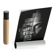 Load image into Gallery viewer, Michael Jordan Face Canvas Art - Motivational NBA Poster Wall Decor