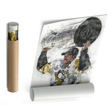 Load image into Gallery viewer, Sidney Crosby Canvas Art – Pittsburgh Penguins Wall Decor