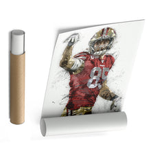 Load image into Gallery viewer, George Kittle Canvas Art – San Francisco 49ers Wall Decor