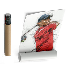 Load image into Gallery viewer, Tiger Woods Canvas Print – Masters Golf Wall Art Decor