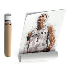 Load image into Gallery viewer, Victor Wembanyama Canvas Art – San Antonio Spurs Wall Decor