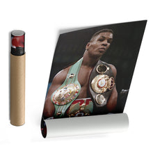 Load image into Gallery viewer, Mike Tyson Canvas – Boxing Champion with Belts Wall Art Home Decor