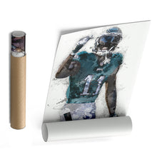 Load image into Gallery viewer, A.J. Brown Canvas Art - Philadelphia Eagles Wall Decor