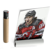 Load image into Gallery viewer, Jack Hughes Canvas Art – New Jersey Devils Wall Decor