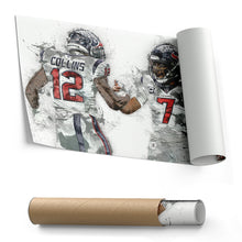 Load image into Gallery viewer, CJ Stroud & Nico Collins Canvas Art – Houston Texans Wall Decor
