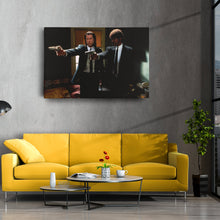Load image into Gallery viewer, Pulp Fiction Canvas – Vincent &amp; Jules Gangsta Movie Wall Art for Home Decor
