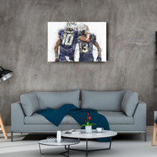 Load image into Gallery viewer, Justin Herbert &amp; Keenan Allen Canvas Art – Los Angeles Chargers Wall Decor
