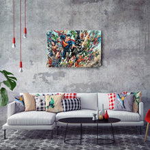 Load image into Gallery viewer, DC Superheroes Canvas Wall Art – Comics Print for Kids Room
