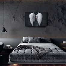 Load image into Gallery viewer, Banksy Angel Wings Canvas Wall Art Decor - Urban Street Art Poster
