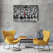 Load image into Gallery viewer, Michael Jordan The Last Shot Canvas Print – Chicago Bulls Basketball Wall Art Decor
