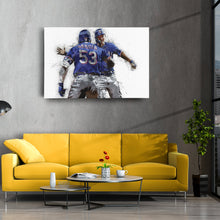 Load image into Gallery viewer, Adolis Garcia &amp; Corey Seager Canvas Art – Texas Rangers Wall Decor
