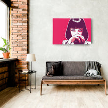 Load image into Gallery viewer, Pulp Fiction Canvas Art – Uma Thurman Movie Wall Decor
