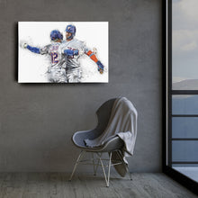 Load image into Gallery viewer, Francisco Lindor &amp; Pete Alonso Canvas Art – New York Mets Wall Decor
