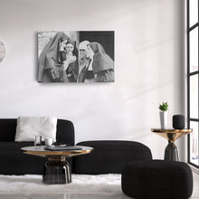 Load image into Gallery viewer, Smoking Nuns Canvas Wall Art - Funny Religious Wall Decor Print
