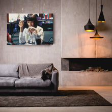Load image into Gallery viewer, Pulp Fiction Canvas – Uma Thurman Mia Wallace Milkshake Movie Wall Art
