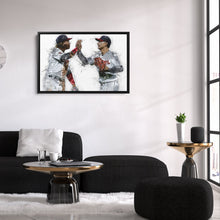 Load image into Gallery viewer, Jose Ramirez &amp; Andres Gimenez Canvas Art – Cleveland Guardians Wall Decor
