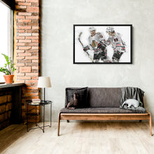 Load image into Gallery viewer, Alex DeBrincat &amp; Patrick Kane Canvas Art – Detroit Red Wings Wall Decor

