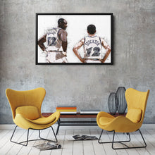 Load image into Gallery viewer, John Stockton &amp; Karl Malone Canvas Art – Utah Jazz Wall Decor
