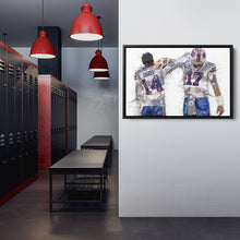 Load image into Gallery viewer, Josh Allen &amp; Stefon Diggs Canvas Art – Buffalo Bills Wall Decor
