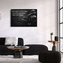 Load image into Gallery viewer, Michael Jordan Quote Canvas – Black &amp; White Chicago Bulls Wall Art Gift for Sports Fans
