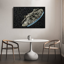 Load image into Gallery viewer, Millennium Falcon Canvas Art - Star Wars Wall Decor Framed Print
