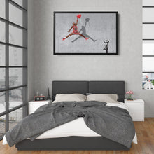 Load image into Gallery viewer, Michael Jordan Banksy Balloon Girl Canvas Art - NBA Street Art Decor
