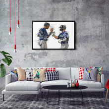 Load image into Gallery viewer, Julio Rodriguez &amp; Ty France Canvas Art – Seattle Mariners Wall Decor
