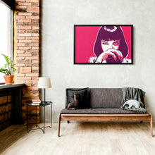 Load image into Gallery viewer, Pulp Fiction Canvas Art – Uma Thurman Movie Wall Decor
