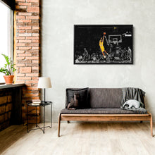 Load image into Gallery viewer, Kobe Bryant Lakers Buzzer Beater vs Miami Heat Canvas Wall Art Decor - NBA Iconic Art
