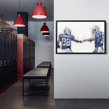 Load image into Gallery viewer, Peyton Manning &amp; Marvin Harrison Canvas Art – Indianapolis Colts Wall Decor
